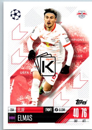 fotbalová kartička 2024-25 Topps Match Attax UEFA Club Competitions 234 Eljif Elmas (RB Leipzig)