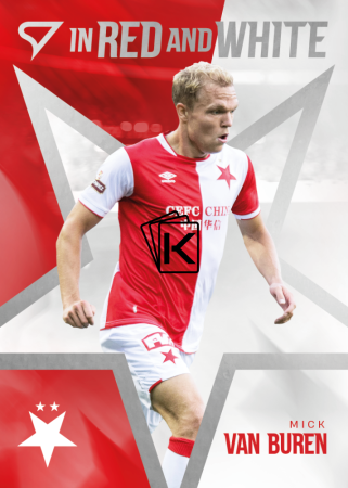 2025-26 SportZoo SK Slavia Praha In Red and White RW-27 Mick Van Buren