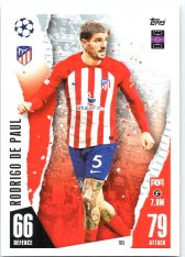 Fotbalová kartička 2023-24 Topps Match Attax UEFA Club Competitions 165 Rodrigo De Paul Atlético de Madrid