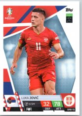 fotbalová karta Topps Match Attax EURO 2024 SRB15 Luka Jović (Serbia)