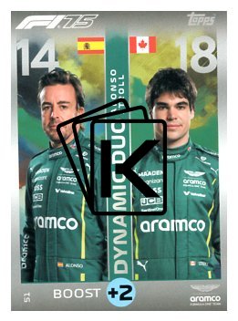 2025 Topps Turbo Attax F1 Aston Martin  51	Fernando Alonso / Lance Stroll