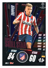 fotbalová kartička 2020-21 Topps Match Attax Champions League Extra Super Skill Star SKI3 Kieran Trippier Atlético de Madrid