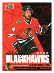2025-26 Upper Deck Centennial Chicago Blackhawks 9 Niklas Hjalmarsson
