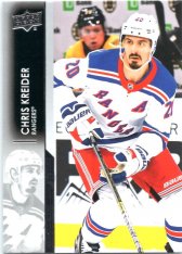 hokejová karta 2021-22 UD Series One 122 Chris Kreider - New York Rangers