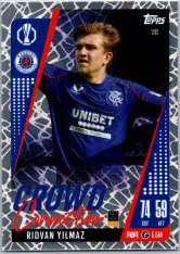 Fotbalová kartička 2024-25 Topps Match Attax EXTRA UEFA Club Competitions Crowd Connection 242 Ridvan Yilmaz (Rangers FC)