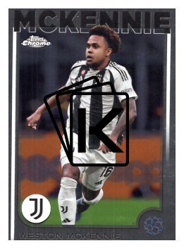 fotbalová kartička 2024-25 Topps Chrome 160 Weston McKennie, Juventus
