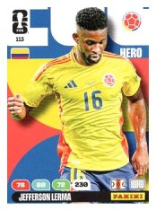 fotbalová kartička World Cup 2026 Adrenalyn XL 113 Jefferson Lerma (Colombia)