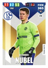 Fotbalová kartička Panini Adrenalyn XL FIFA 365 - 2020 Team Mate 214 Alexander Nubel Schalke 04