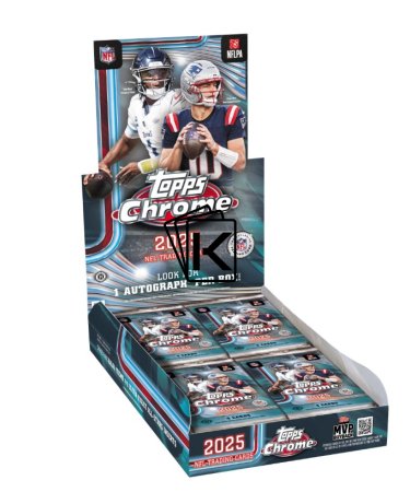 2025 Topps Chrome Football Hobby Box