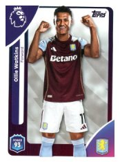 fotbalová kartička 2025-26 Topps  Premier League 33 Ollie Watkins (Aston Villa)