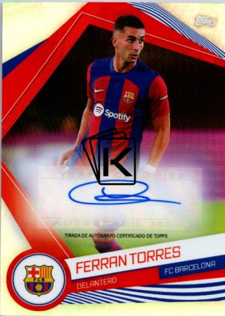 2023-24 Topps FC Barcelona Fan Set BA-FT Ferran Torres Auto