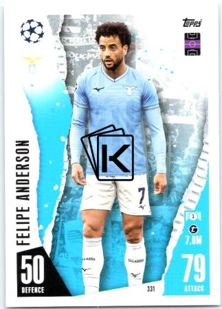 Fotbalová kartička 2023-24 Topps Match Attax UEFA Club Competitions 331 Felipe Anderon SS Lazio