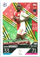 Fotbalová kartička 2022-23 Topps Match Attax UCL New Signing N44 Brian Brobbey AFC Ajax