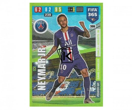 Fotbalová kartička Panini FIFA 365 – 2020 Game Changer 366 Neymar Jr. PSG