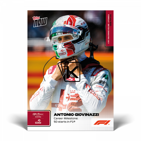 kartička Formule 1 Topps Now 2021 035 Antonio Giovinazzi Alfa Romeo