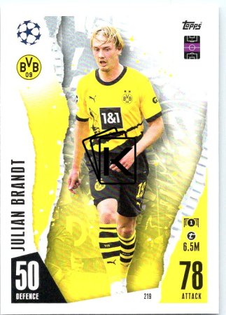 Fotbalová kartička 2023-24 Topps Match Attax UEFA Club Competitions 219 Julian Brandt  Borussia Dortmund