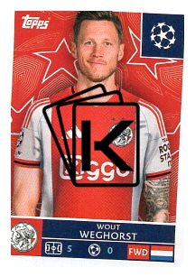 2025-26 Topps Champions League AFC Ajax 55 Wout Weghorst