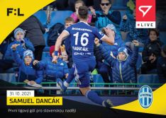 fotbalová kartička SportZoo 2021-22 Live L-056 Samuel Dancák FK Mladá Boleslav