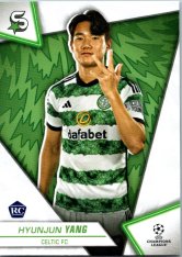 Fotbalová kartička 2023-24 Topps Superstars UEFA Club Competitions 41 Hyunjun Yang (Celtic FC) – RC