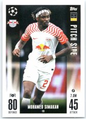 2023-24 Topps Match Attax EXTRA UEFA Club Competition Pitch Side 111 Mohamed Simakan (RB Leipzig)