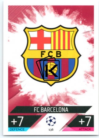 Fotbalová kartička 2022-23 Topps Match Attax UCL 136 Team Logo - FC Barcelona
