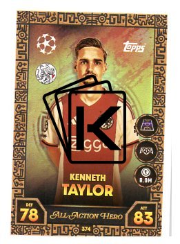 fotbalová kartička 2025-26 Topps Match Attax UCC 374 Kenneth Taylor (AFC Ajax)