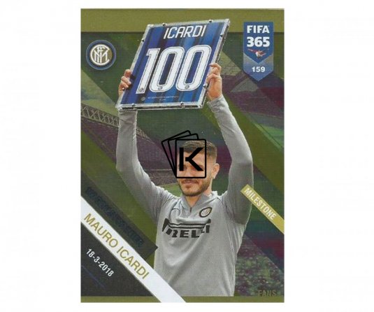 Fotbalová kartička Panini FIFA 365 – 2019 Fans 159 Mauro Icardi Inter Milan
