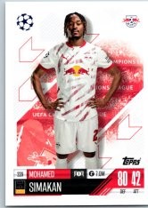 fotbalová kartička 2024-25 Topps Match Attax UEFA Club Competitions 229 Mohamed Simakan (RB Leipzig)