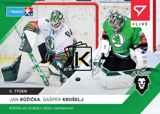 Hokejová kartička SportZoo 2021-22 Live L-023 Růžička Krošelj BK Mladá Boleslav