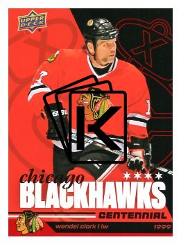 2025-26 Upper Deck Centennial Chicago Blackhawks 55 Wendel Clark
