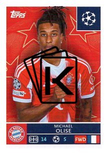 2025-26 Topps Champions League FC Bayern München 209 Michael Olise