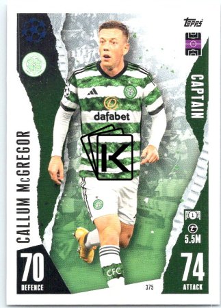 Fotbalová kartička 2023-24 Topps Match Attax UEFA Club Competitions 375 Callum McGregor Celtic FC