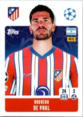 2024-25 Topps Champions League 95 Rodrigo De Paul (Atlético de Madrid)