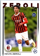 fotbalová kartička 2024-25 Topps UEFA Club Competitions Flagship 34 Kevin Zeroli RC AC Milan