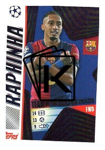 2025-26 Topps Champions League 2024/25 UEFA Champions League Team of the Season 12 Raphinha (FC Barcelona)