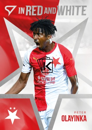 2025-26 SportZoo SK Slavia Praha In Red and White RW-19 Peter Olayinka