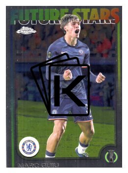 fotbalová kartička 2024-25 Topps Chrome UCC 115 Marc Guiu, Chelsea FC – Future Stars