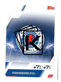 fotbalová kartička 2025-26 Topps Match Attax UCC 307 Team Logo (Rangers FC)