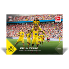 Fotbalová kartička Topps Now 2021-22 Bundesliga 24 Erling Haaland/Jude Bellingham Borussia Dortmund