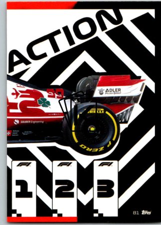 2021 Topps Formule 1 Turbo Attax Power Action 81 Alfa Romeo