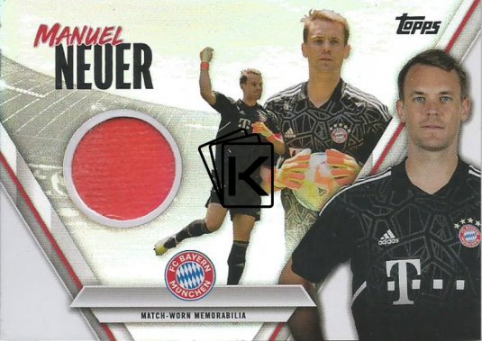 2022-23 Topps FC Bayern Team set  RG-MN Manuel Neuer Match Worn Memorabilia