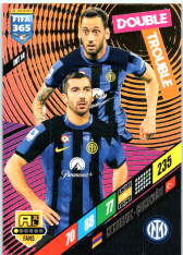 fotbalová karta Panini FIFA 365 2024 Adrenalyn XL INT14 Henrikh Mkhitaryan / Hakan Çalhanoğlu	FC Inter Milán Double Trouble