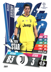 fotbalová kartička 2020-21 Topps Match Attax Champions League STAR9 Wojciech Szczęsny Juventus