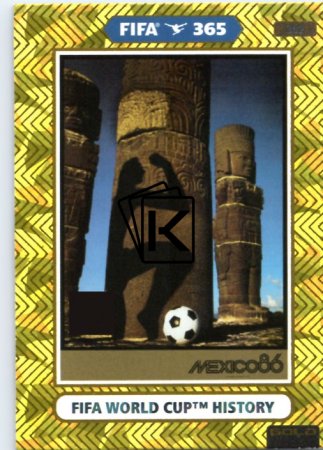 fotbalová karta Panini Adrenalyn XL FIFA 365 2021 FIFA World Cup History 382 Mexico 1986