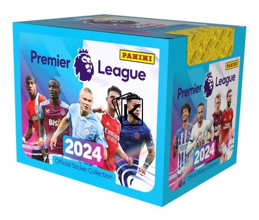 2023-24 Panini Premier League Box samolepek (50 balíčků)