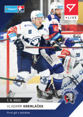 Hokejová kartička SportZoo 2021-22 Live L-113 Vladimír Kremláček HC Škoda Plzeň /44