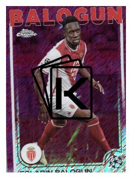 fotbalová kartička 2024-25 Topps Chrome Magenta 21 - Folarin Balogun
