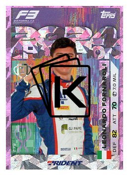 2025 Topps Turbo Attax F1 Champions  279 Leonardo Fornaroli -Paralel Pink