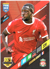 fotbalová karta Panini FIFA 365 2024 Adrenalyn LIV2 Ibrahima Konaté Liverpool Team Mate