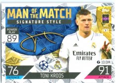Fotbalová kartička 2022-23 Topps Match Attax UCL Man of The Match Siganture Style431 Toni Kroos - Real Madrid CF